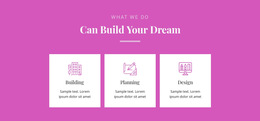 Can Build Your Dream - Single Page HTML5 Template