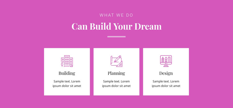 Can build your dream HTML5 Template
