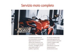 Servizi Motociclistici - Modello Di Una Pagina