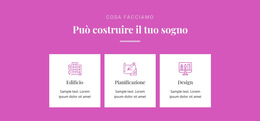 Può Costruire Il Tuo Sogno - Modello HTML5 A Pagina Singola