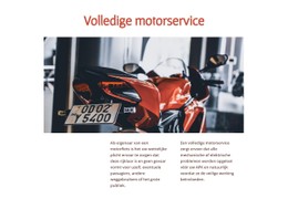 Motorfietsservices Tabel-CSS-Sjabloon