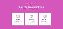 Kan Uw Droom Bouwen - HTML5-Sjabloon Voor Één Pagina