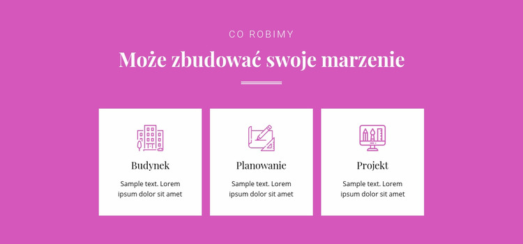 Może zbudować Twoje marzenie Szablon Joomla