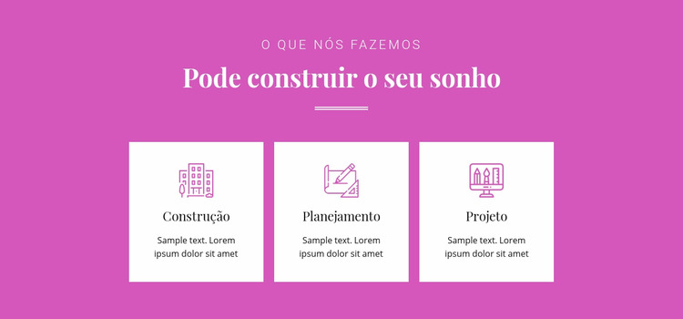 Pode construir seu sonho Template Joomla