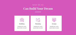 Can Build Your Dream - Website Template