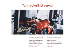 Motosiklet Hizmetleri Tablo CSS Şablonu