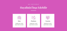 Hayalini Inşa Edebilir Için Web Sayfası