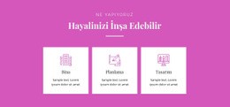 Hayalini Inşa Edebilir - Web Sitesi Şablonları