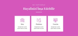 Hayalini Inşa Edebilir - Profesyonel Web Sitesi Tasarımı