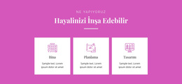 Hayalini Inşa Edebilir - Ücretsiz WordPress Teması