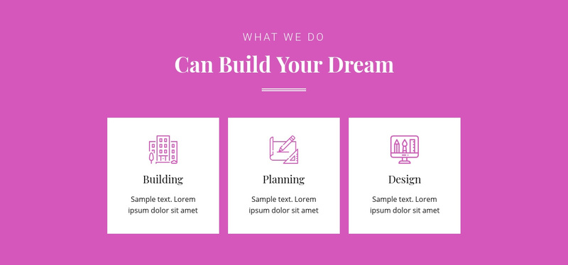 Can build your dream Web Page Design