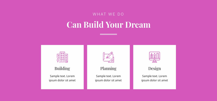 Can build your dream Website Builder Templates