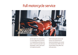 Motorcycle Services - Best Website Builder Software