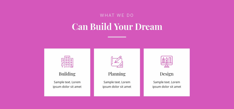Can build your dream Website Design