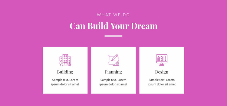 Can build your dream Website Mockup