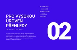 Pro Přehledy Na Vysoké Úrovni – Přizpůsobitelný Profesionální Design