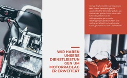 Dienstleistungen Motorradlagerung - Vorlagen Website-Design