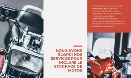 HTML5 Gratuit Pour Services Stockage De Motos
