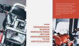 Serviços De Armazenamento De Motocicletas - Funcionalidade Construtor De Sites