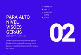 Para Visões Gerais De Alto Nível - Design Profissional Personalizável