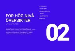 För Översikter På Hög Nivå - Anpassningsbar Professionell Design