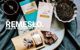 Řemeslný Čaj A Sladkosti – Kreativní Víceúčelová Šablona