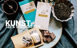 Basteln Sie Tee Und Süßigkeiten - Inspiration Für Website-Design