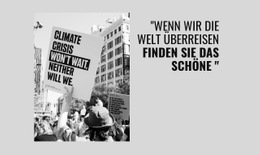 Schöne Welt - Drag & Drop-Zielseite