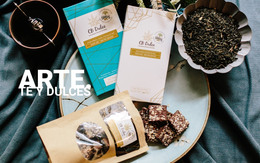 Té Artesanal Y Dulces: Plantilla Web Moderna