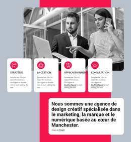 Marketing, Image De Marque Et Numérique - Modèle De Page HTML