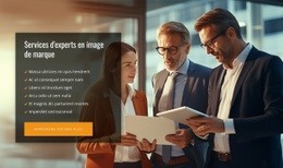 Services De Conseil D'Experts - Glisser-Déposer Un Modèle De Page