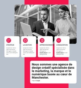 Marketing, Image De Marque Et Numérique - Page De Destination Réactive