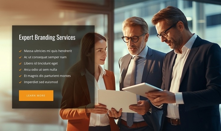 Expert consulting services Homepage Design
