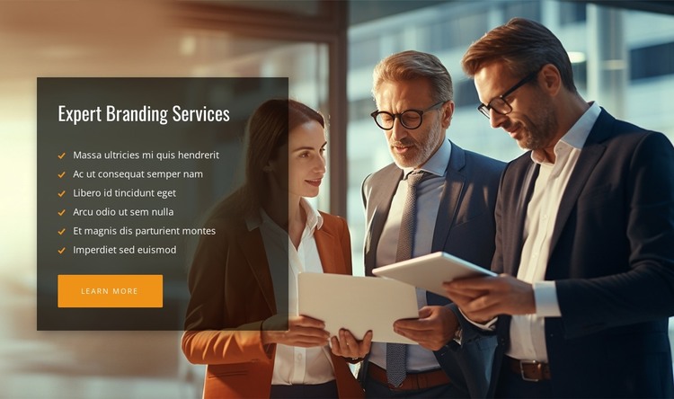 Expert consulting services HTML Template