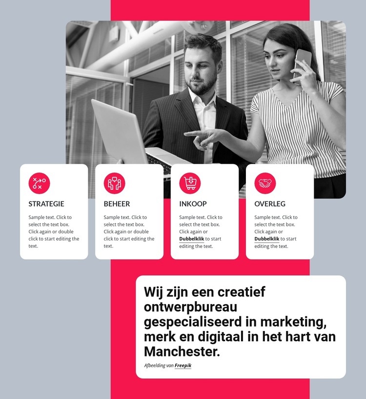 Marketing, branding en digitaal Bestemmingspagina