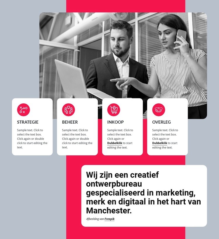 Marketing, branding en digitaal Website Builder-sjablonen