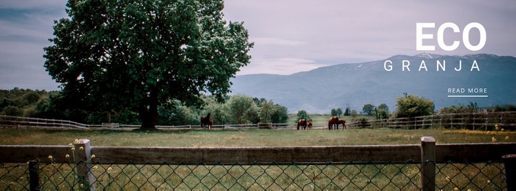 granja ecológica Plantillas de creación de sitios web