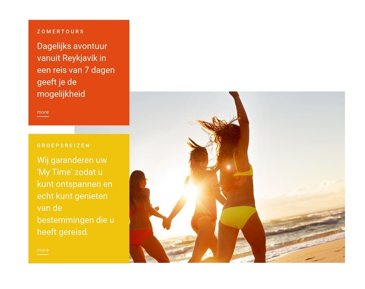 Zomer strandhotel HTML5-sjabloon