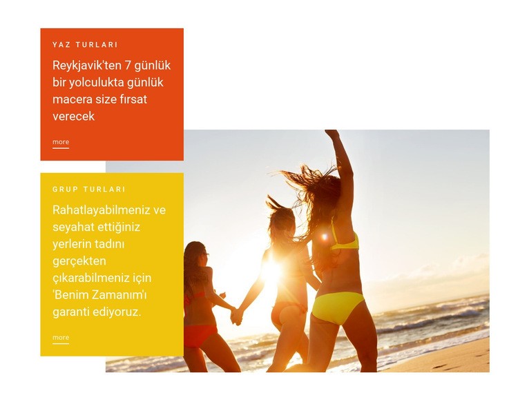 Yaz plaj oteli HTML5 Şablonu