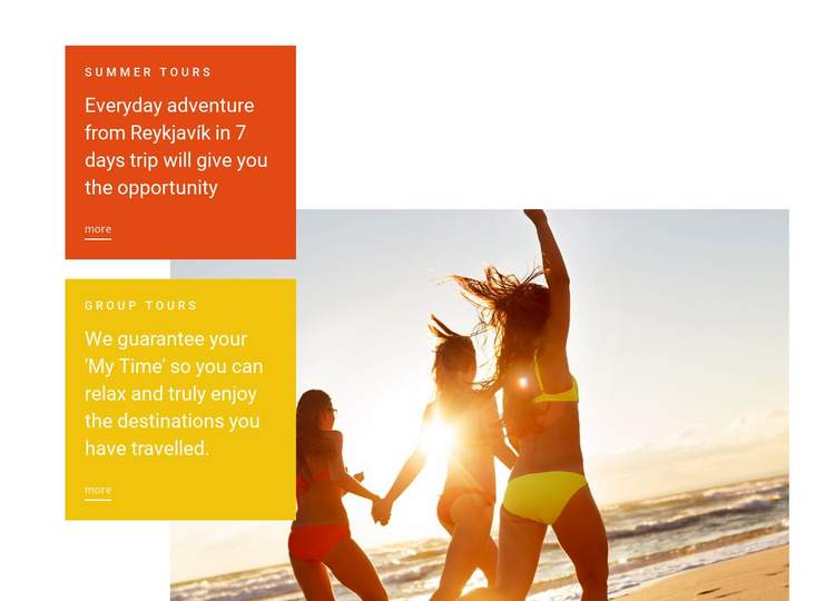 Summer beach Hotel Website Template
