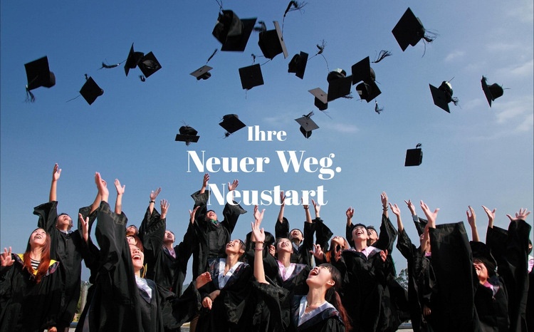 Neuer Weg. Neustart Website Builder-Vorlagen