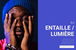 Musique De Danse Électronique Modèle D'Une Seule Page