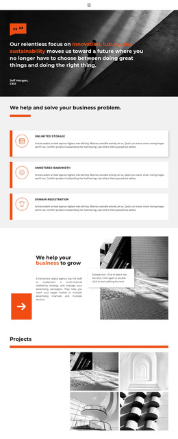 Business Tools - Free Landing Page, Template HTML5