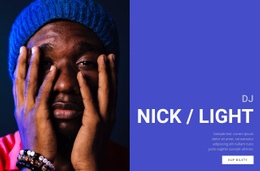 Elektroniczna Muzyka Taneczna - Kreatywny Uniwersalny Szablon