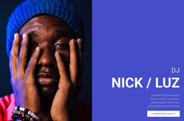 Música De Dança Eletrônica - Tema WordPress Moderno