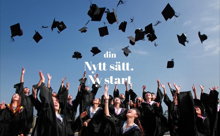 Nytt sätt. Nystart HTML-mall