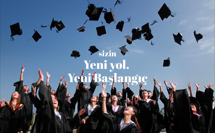 Yeni yol. Yeni başlangıç Açılış sayfası