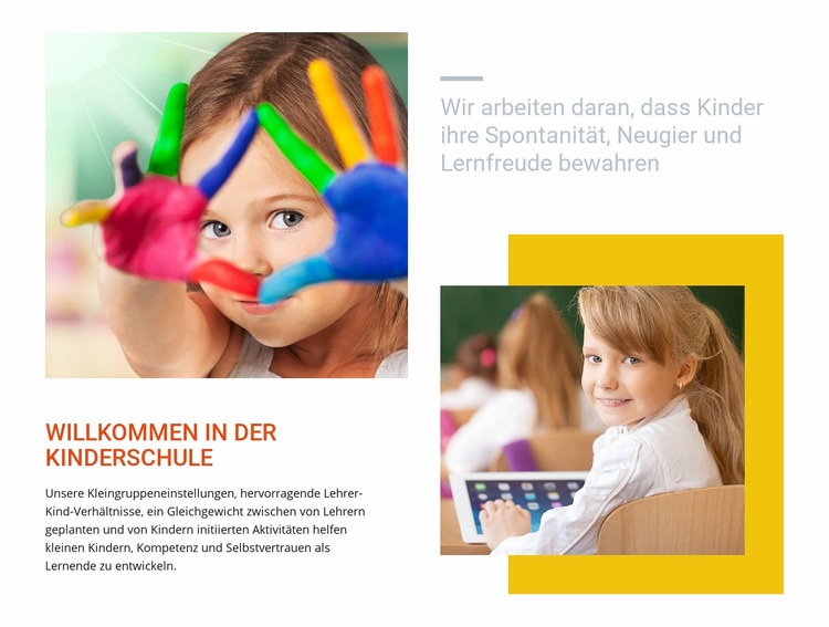 Alternative Kindertagesstätte Galopp HTML Website Builder