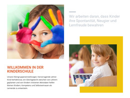 Benutzerdefinierte Schriftarten, Farben Und Grafiken Für Alternative Kindertagesstätte Galopp
