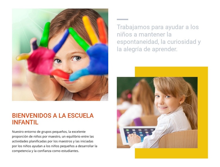 Galope de guardería alternativa Diseño de páginas web